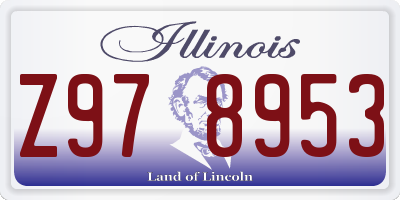 IL license plate Z978953