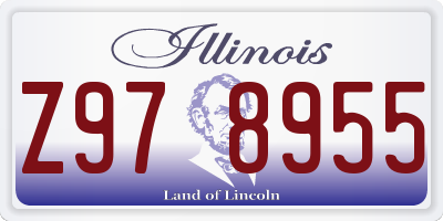 IL license plate Z978955