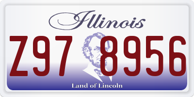 IL license plate Z978956