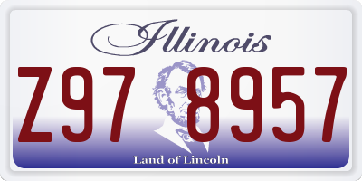 IL license plate Z978957