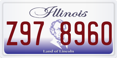 IL license plate Z978960