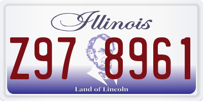 IL license plate Z978961