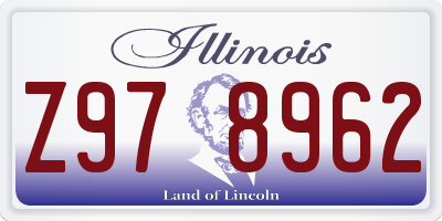 IL license plate Z978962