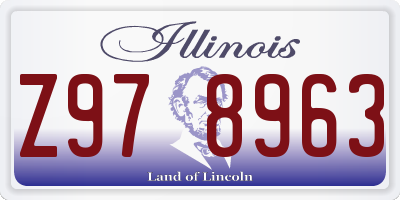 IL license plate Z978963