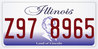 IL license plate Z978965