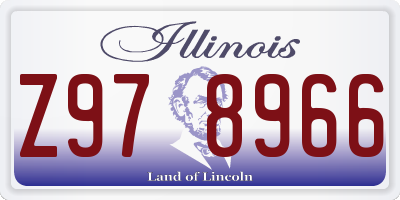 IL license plate Z978966