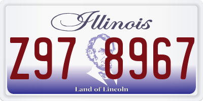 IL license plate Z978967