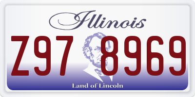 IL license plate Z978969