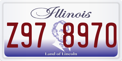 IL license plate Z978970