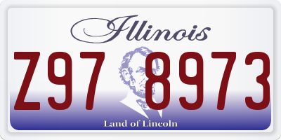 IL license plate Z978973