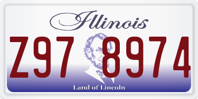 IL license plate Z978974