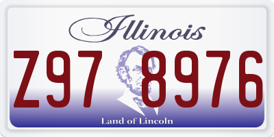 IL license plate Z978976