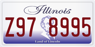 IL license plate Z978995