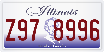 IL license plate Z978996