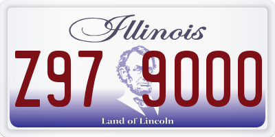 IL license plate Z979000