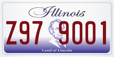 IL license plate Z979001