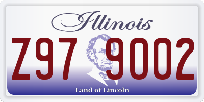 IL license plate Z979002