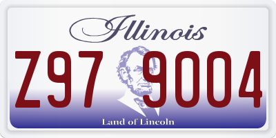 IL license plate Z979004