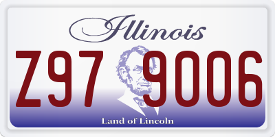 IL license plate Z979006