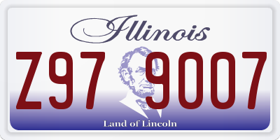 IL license plate Z979007