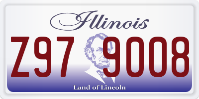 IL license plate Z979008