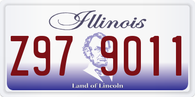 IL license plate Z979011