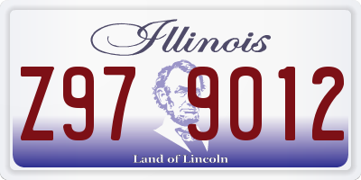 IL license plate Z979012