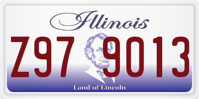 IL license plate Z979013