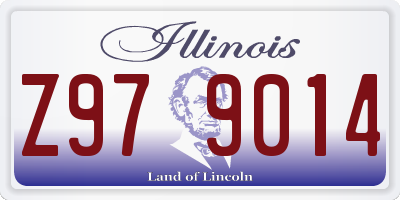 IL license plate Z979014