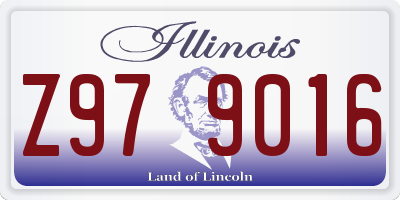 IL license plate Z979016