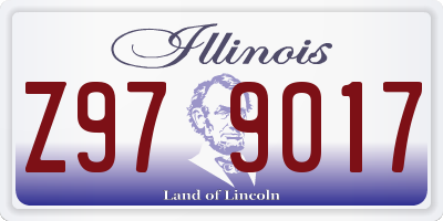 IL license plate Z979017