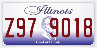 IL license plate Z979018