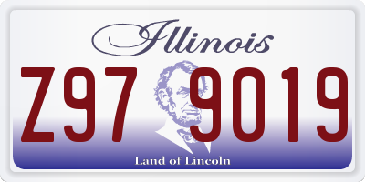 IL license plate Z979019