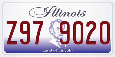 IL license plate Z979020