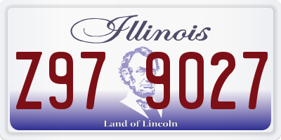 IL license plate Z979027