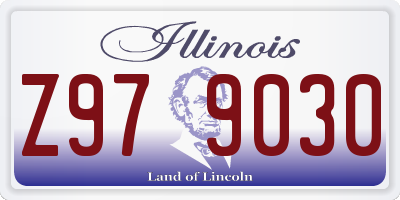 IL license plate Z979030