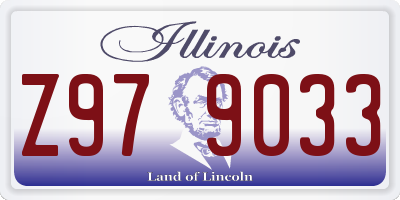 IL license plate Z979033