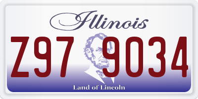 IL license plate Z979034