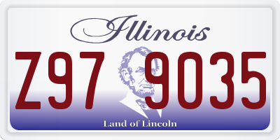 IL license plate Z979035