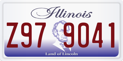 IL license plate Z979041