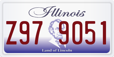 IL license plate Z979051