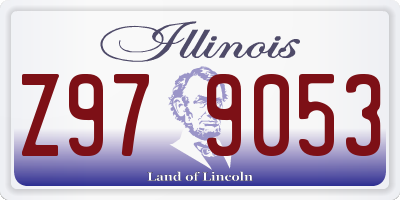 IL license plate Z979053