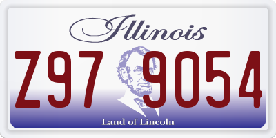IL license plate Z979054