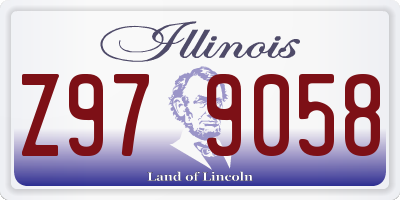 IL license plate Z979058