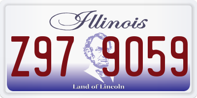 IL license plate Z979059