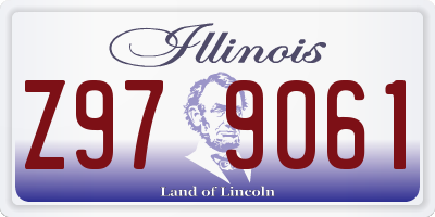 IL license plate Z979061