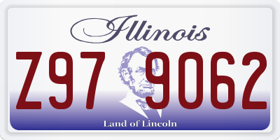 IL license plate Z979062