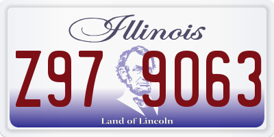 IL license plate Z979063