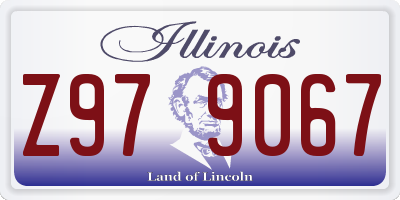 IL license plate Z979067