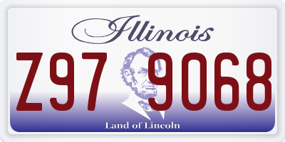 IL license plate Z979068